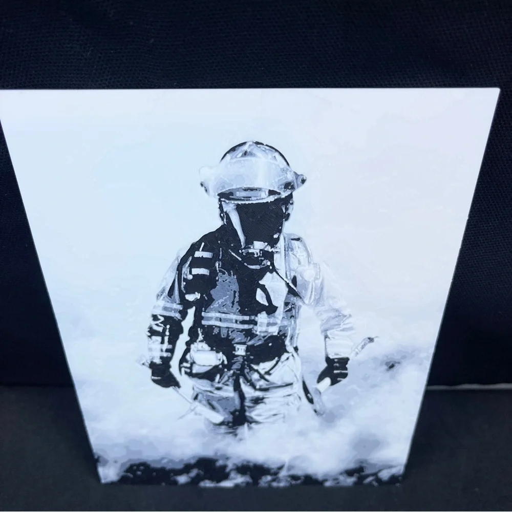 Firefighter Wall Art, Fireman Art, First Responder Wall Art